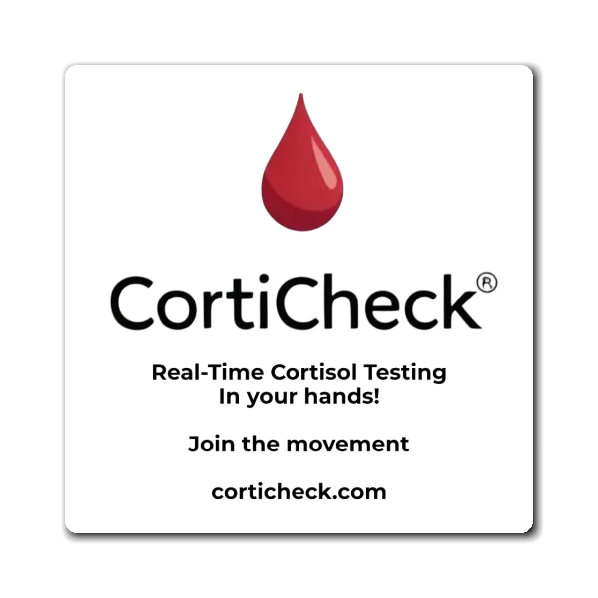 CortiCheck Magnet 3" square