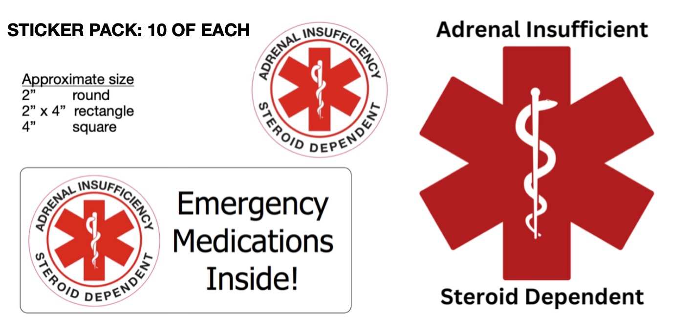 Adrenal Insufficiency Sticker Pack